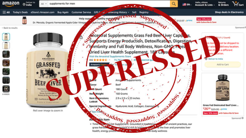 What are Amazon suppressed listings?